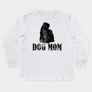 Shih Tzu Dog Mom Kids Long Sleeve T-Shirt